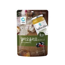 청정원 싱글 파우치 알리오올리오소스, 100g, 4개