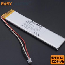 5936142 3.7V 4200mAh 6035140 옷장 조명 LED 무선 키보드용 FT5936E2P 리튬 폴리머 충전식 배터리 셀, 01 5936142 PH2.0 3Pin, 01 CHINA