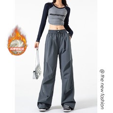 工裝長褲 滑雪褲 加絨保暖 雪地褲 防風防潑水 衝鋒褲 闊腿褲 降落傘褲