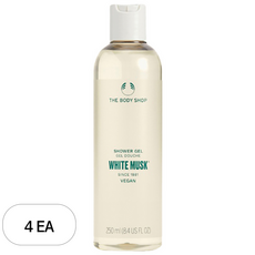더바디샵 샤워젤 화이트 머스크향, 250ml, 4개