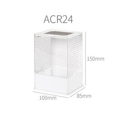 아크릴 파충류 먹이 상자 투명 곤충 상자 사마귀 사육 상자 곤충 파충류 케이지 테라리움 먹이 상자, 10x8.5x15cm, 1개, 10x8.5x15cm