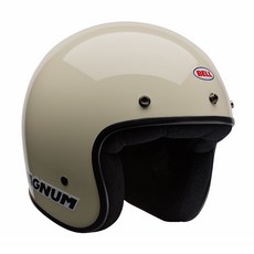 벨 클래식 오토바이 오픈 페이스 헬멧 매그넘 CRF 빈티지 화이트, S