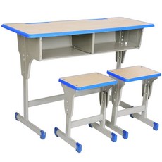 학생용 책상 의자 세트 가정용 학교용 높이조절, 딥그린