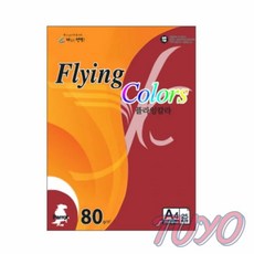 투요 플라잉칼라 진빨강 A4 25매 인쇄용지 A4인쇄용지 A4종이