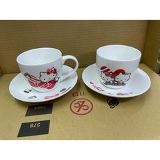 Hello Kitty 杯盤組 咖啡杯 85度C 聯名款 四個一組, 1個
