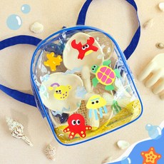 투명 비치백팩 1set