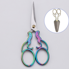 키치넬라 앤티크 가위 + 가위 케이스, 1개, 멀티