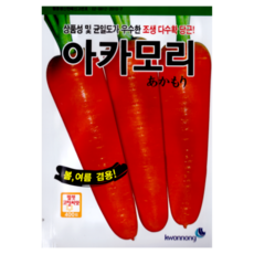 권농종묘 아카모리당근 400립 조생 다수확 채소 건강 채소 코팅 당근 씨앗 종자 권농, 1개
