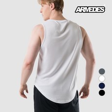 아르메데스 남성용 기능성 민소매 무지 헬스복 AR-117