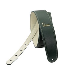 Picco Straps 牛皮革手工吉他背帶 2.5英吋版本 8色可選 臺灣精品【世品樂器】, Forest Green 森林奶油綠, 1個
