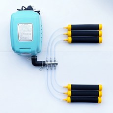 제피로스 ZP-25 브로와 + 6분지 + 호스 18M + 유니온분사기 중6개 기포발생기 기본세트 (하우스 농사용 발효거름 산소공습장치 활어수조 산소공급장치 ), 1개
