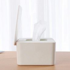 현데코 물티슈케이스(대), 화이트, 1개