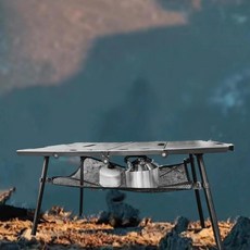 테이블 아래 수납 가방 접이식 바구니 정리함 캠핑 장비 야외 실내 테이블용, 1개