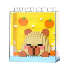 [알꿀밤-나노블럭-동물] MS블럭 케이스 카피바라, 1개