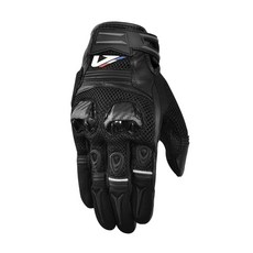 ASTONE KA23 夏季網狀透氣觸控防摔手套, 黑,L