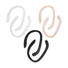 適用於 AirPods / AirPods Pro 輕量貼耳減震防丟運動耳掛三色組, 1個, 三色一組(黑色&白色&粉色各一對)