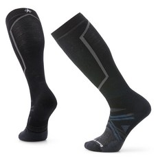 Smartwool 남성 및 여성용 스키 풀 쿠션 오버 더 카프 양말 블랙. 미디엄
