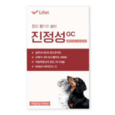 진정성 관절 영양제 강아지 고양이 글루코사민 콘드로이틴 슬개골 고관절 관절염 연골, 1개, 뼈/관절강화, 30회분 1개, 뼈/관절강화, 30회분