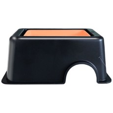 爬蟲類陶瓷加濕躲避屋, 黑色，白色, 1個