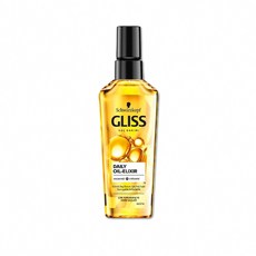 德國Schwarzkopf施華蔻 GLISS沙龍級免沖洗修護髮油 75ml 金瓶, 1個
