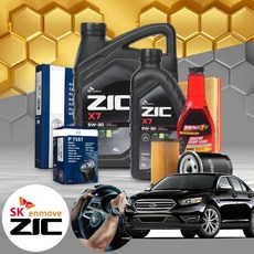 토러스 6세대 3.5 가솔린 엔진오일세트 지크 X7 5W30+누유방지제