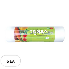 GreenHouse 위생롤백 특대형 35 x 45 cm, 특대(XL), 500개입, 6개