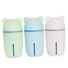 가습기 귀여운 개인용 usb usb 가습기 휴대용 초음파 탁상용 차량용 무드등, 파랑