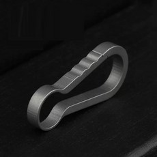 키용 티타늄 카라비너 EDC 있는 백팩 키링이 액세서리 체인 클립 다기능, Titanium Damascus, [01] C