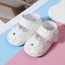 DFMEI 春秋款魔術貼嬰兒鞋步前鞋軟底薄款0-12個月寶寶保暖兒童棉布