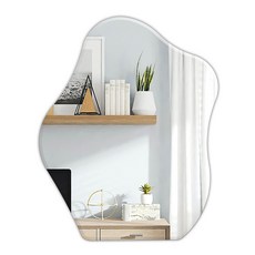 이형 구름 유리 벽 거울 벽걸이 거울, 투명 유리