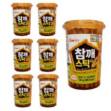 청우식품 참깨스틱 진, 85g, 7개