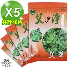 心海文物 艾草清涼貼布 5包40片, 5套, 8個裝