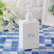 욕실 펌프용기 공병 사각 100ml 디스펜서 리필용기 리필공병 디스펜서용기, 상세페이지 참조, 1개