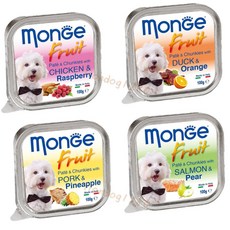 Monge 瑪恩吉 倍愛滿滿 狗餐盒 100g, 1個, 羊肉＋蘋果, 羊肉＋蘋果