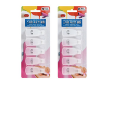 에이부 스마트 쏙오프 네일 클립, 블랙, 10개