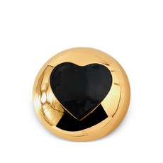 모스키노 에나멜 하트 브로치