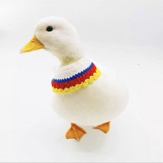 萌寵柯爾鴨衣服蝴蝶結項圈圍脖溜鴨寵物鴨子佈兜用品手工飾品, 1個, 19號