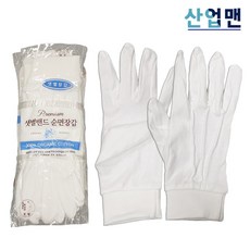 샛별밴드 순면 25g 중단 예식장갑 손목밴드 운전 기사 의장대 행사 장갑, 10개, 화이트