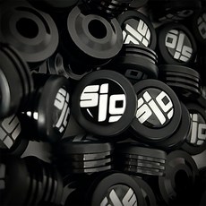 信閣諾Signal 2入車牌螺絲飾蓋 通用型車牌螺絲裝飾片 大牌螺絲 螺帽 改裝螺絲 造型螺絲帽, 黑, 1個