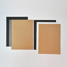 코즈모갤러리 MODERN CLASSIC A4 스크랩북 리필지, Black