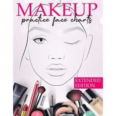 메이크업 연습 얼굴 차트 확장판: 202페이지와 10가지 눈을 뜨고 감은 큰 페이지 크기 빈 페이지에서 ... 여자들을 위한 선물 디어 패션과 뷰티, 기본