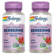 Solaray 小蘗鹼 500 毫克素食膠囊, 60顆, 2罐