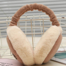 루체트리 귀마개 방한 베이지 귀도리 겨울 귀돌이 접이식 보온 귀덮개 스포츠 운동 등산 낚시 자전거