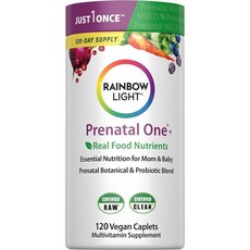 레인보우라이트 프리네이탈 Prenatal One 멀티비타민 보타니컬 프로바이오틱 120정, 1개