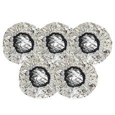 물미역머리결 은박 두꺼운 헤어캡 셀프 트리트먼트 헤어팩 전기모자 대신 자가발열, 5개, 은색