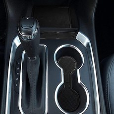 Auovo 쉐보레 트래버스 액세서리 2023 2022 2021 2020 2019 2018 인테리어 맞춤형 도어 컵 센터 콘솔 라이너 28개/세트 (솔리드 블랙 업데이트)_13, 블랙_136339