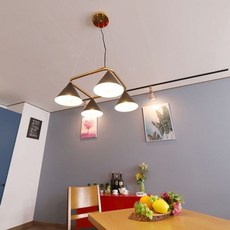 팬던트 4등 블랙+골드 주방 형광등 모듈 60w국내산 거실 방등 전등 led 식탁등 인테리어 50w dew02064zO