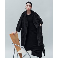 BORGOSESIA 26SS 히든 후드 사파리 점퍼 블랙