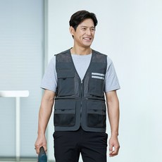 ZB-V2625 지벤 다양한포켓 스트레치 여름 망사 작업복 현장 베스트 조끼
