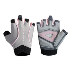 FITTERGEAR 訓練手套 女用半指運動防滑護掌, 淺粉,M （掌寬  7.3-9CM）, 1個